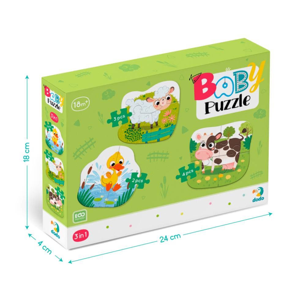 Фото, Видеообзоры пазл 3в1 dodo сільські тварини