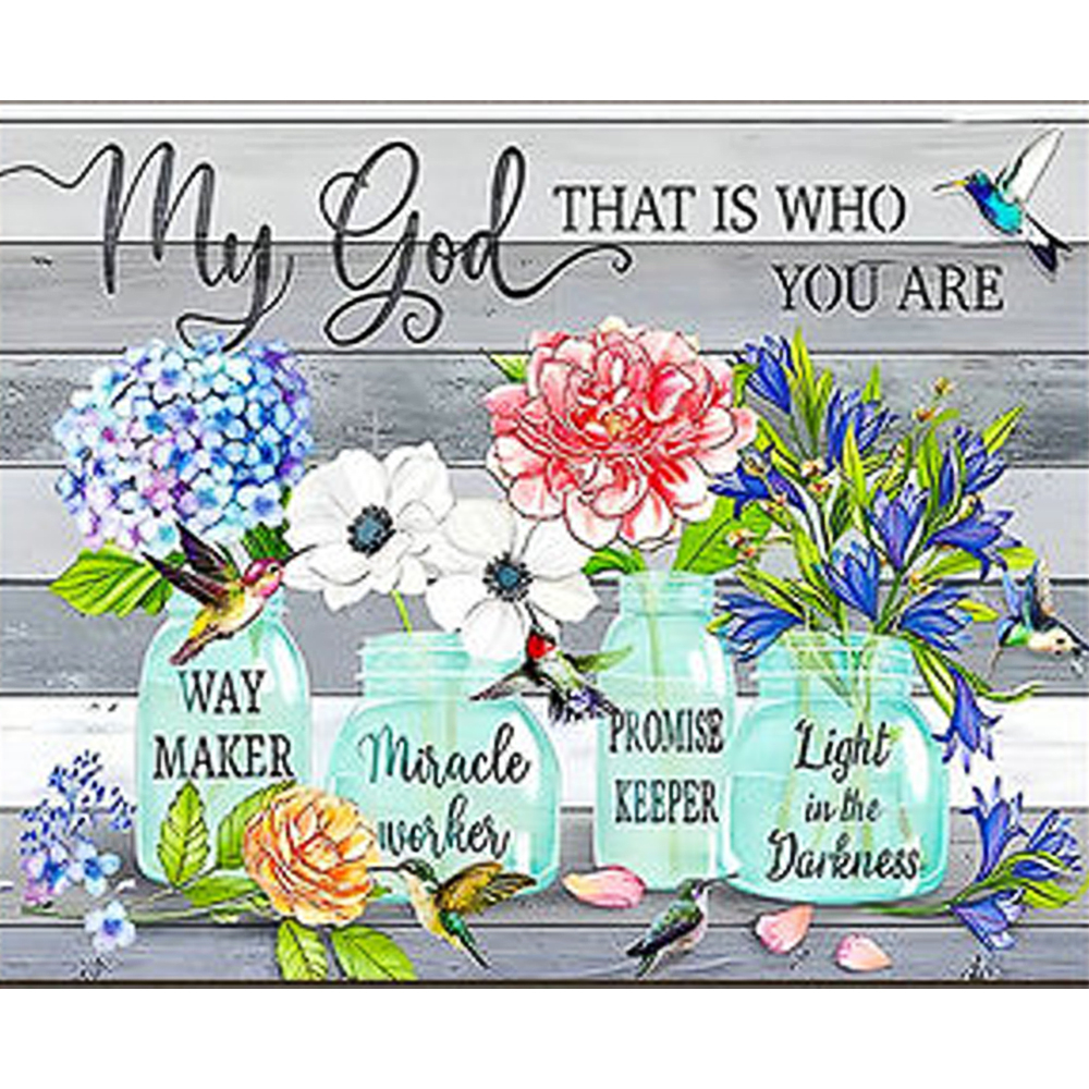 Фото, Відеоогляди алмазна мозаїка strateg преміум чотири букети розміром 30х40 см (heg86905)