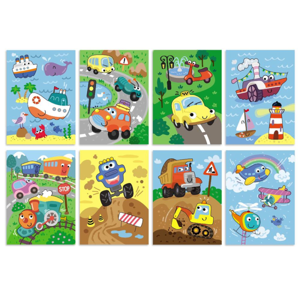 Фото, Видеообзоры набір водних розмальовок dodo транспорт