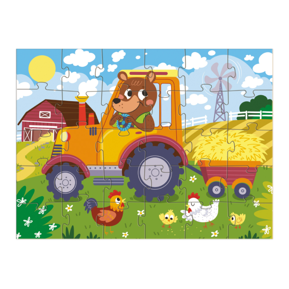 Фото, Видеообзоры пазл dodo ведмедик-тракторист