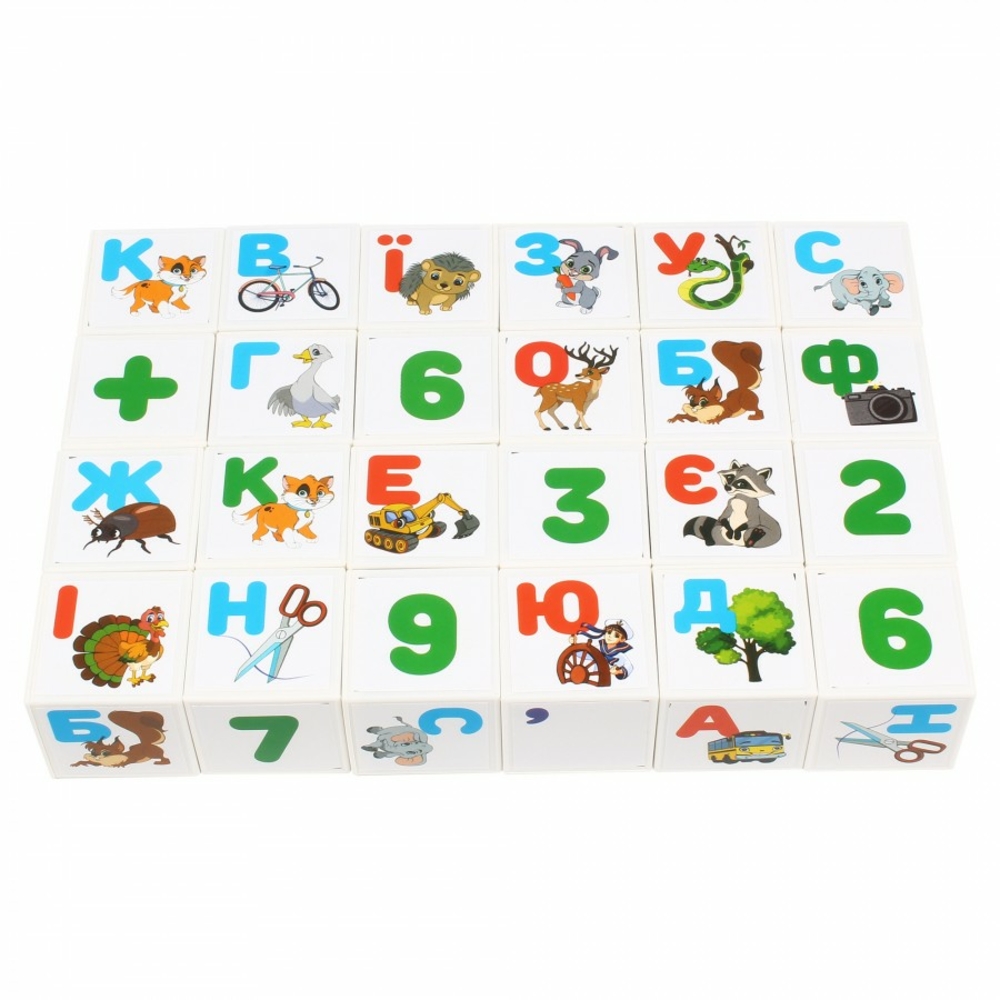 Фото, Відеоогляди іграшка кубики "абетка+ арифметика технок", арт.2728