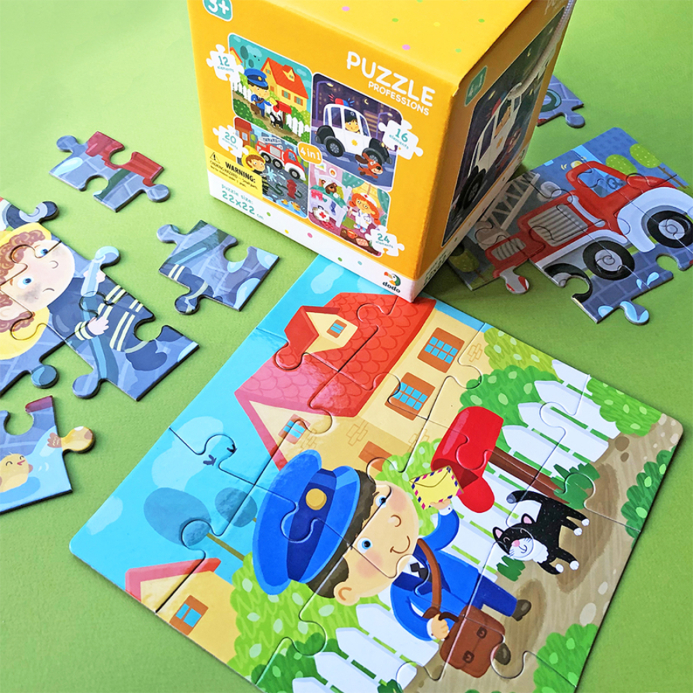 Фото, Відеоогляди пазл 4в1 dodo професії