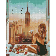 Алмазна мозаїка Strateg ПРЕМІУМ Чудовий ранок розміром 30х40 см HX427 Алмазна мозаїка Strateg ПРЕМІУМ Чудовий ранок розміром 30х40 см HX427