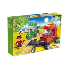 Конструктор BANBAO 8577 (36шт) ферма, 130 дет, фигурки 2шт, в кор-ке, 23-15-5см