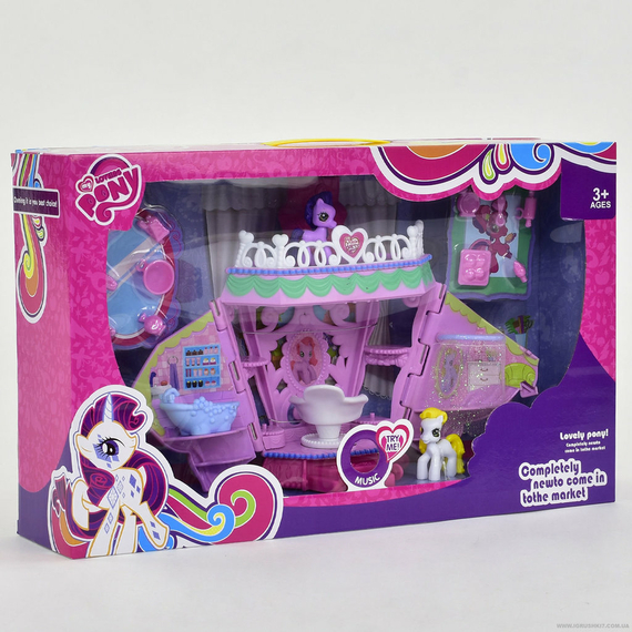 Будиночок My Little Pony 768, замок, музика, фігурки поні, меблі, аксесуари