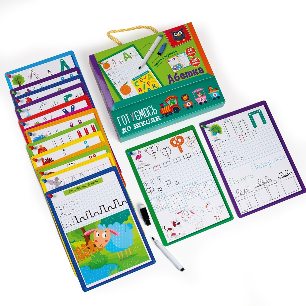 Фото, Відеоогляди гра настільна «готуємось до школи: абетка» vt5010-21