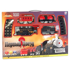 ЖД 0695 (12шт) 23 дет, дым, свет, звук, на бат-ке, в кор-ке, 57-39-8см