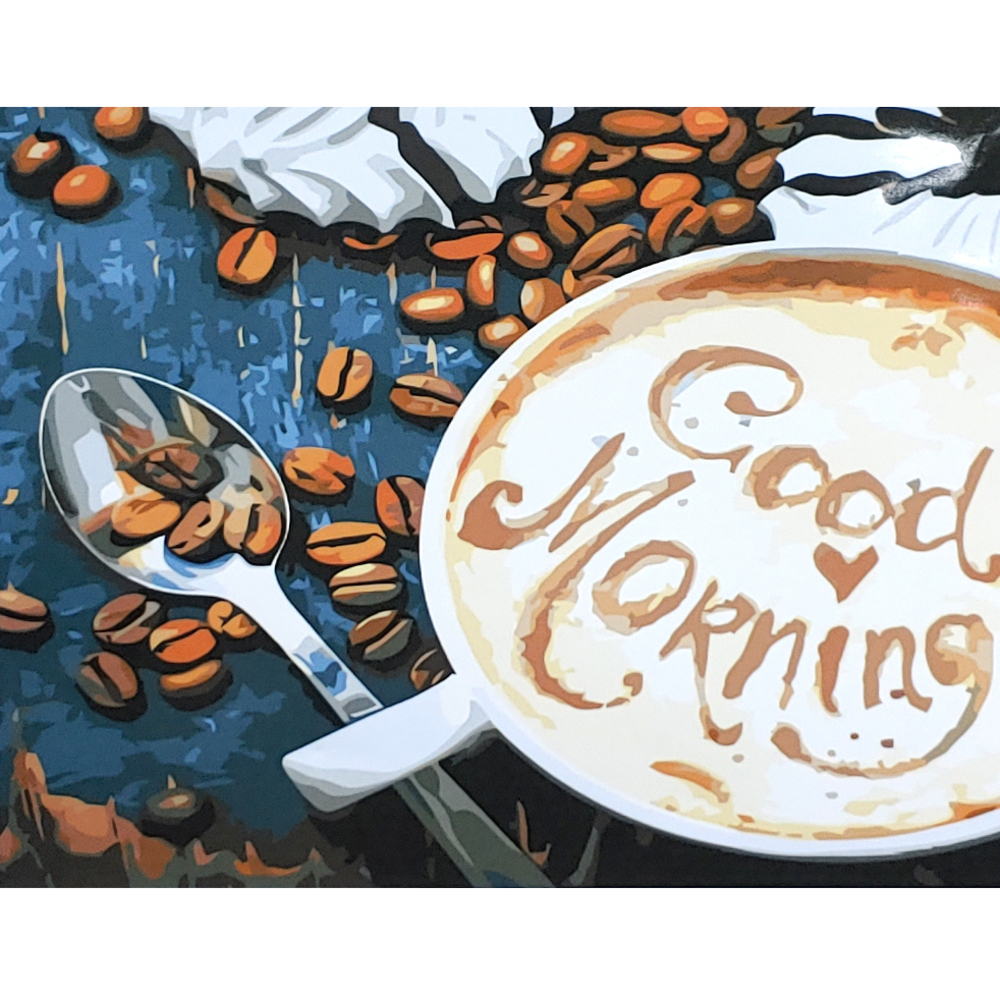 Фото, Відеоогляди картина за номерами strateg преміум кава. good morning розміром 40х50 см gs099