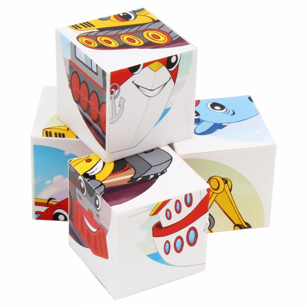 Фото, Видеообзоры іграшка кубики "у світі техніки технок", арт.1769