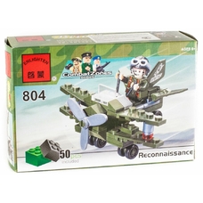 Конструктор BRICK 804 (200шт) самолёт-разведчик, 50 дет, в кор-ке, 14-9-4,5см