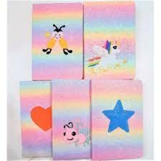 Блокнот дит. А5 80 арк. кліт. хутро/вишивка/глітер