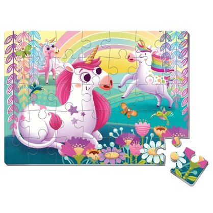 Фото, Видеообзоры м'які пазли а4 «єдинороги» vt1102-34