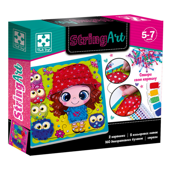 Набір для творчості Vladi Toys cтрінг арт. Сонячна прогулянка.VT4501-20