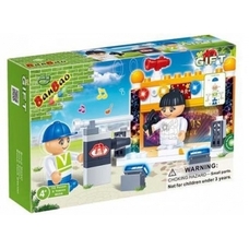 Конструктор BANBAO 8036 (80шт) концертная сцена, 72 дет, фигурки 2 шт, в кор-ке, 16-10-3,5см