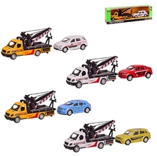 Машина 7414 АВТОПРОМ евакуатор+машинка мет бат в кор