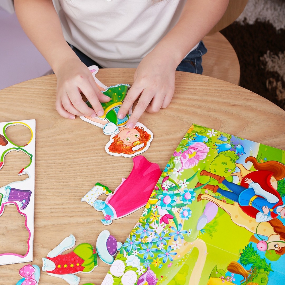 Фото, Видеообзоры гра магнітна одягалка «принцеса» в папці vladi toys vt3204-26