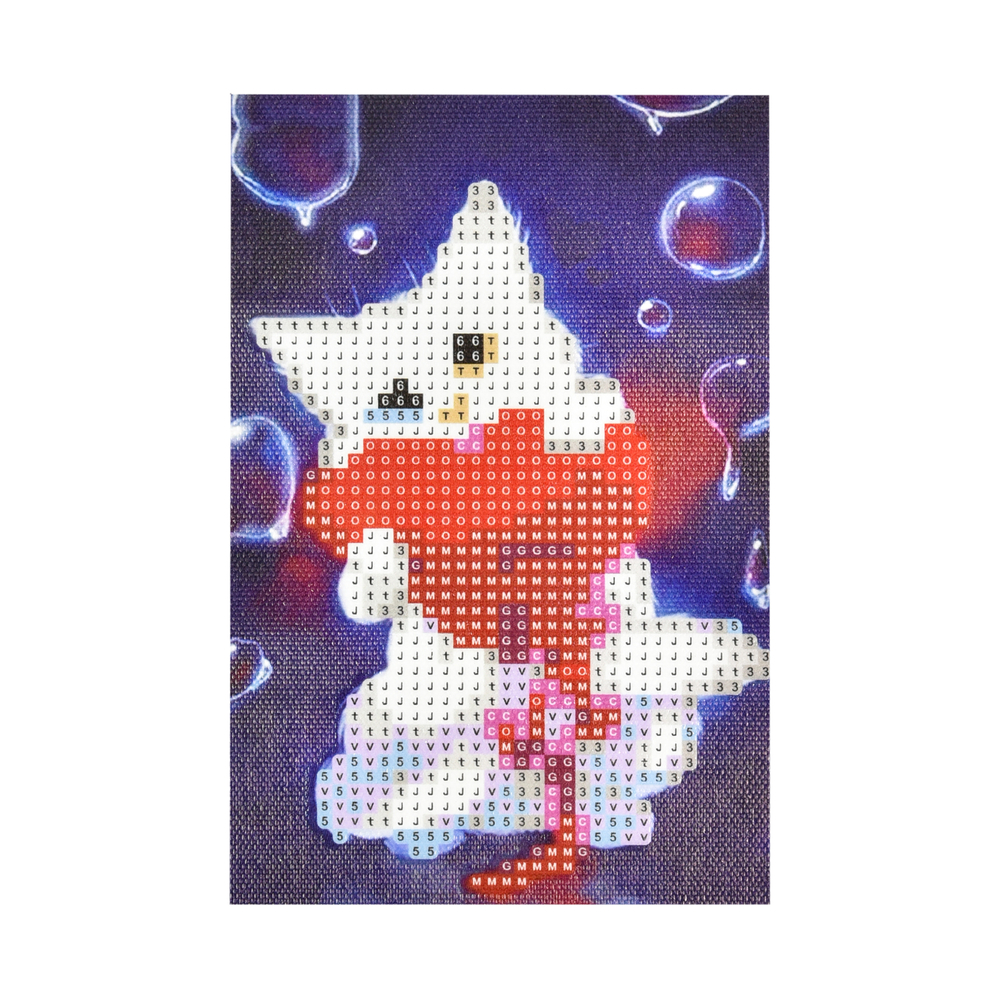 Фото, Видеообзоры алмазна мозаїка strateg преміум котик з сердечком без підрамника розміром 10х15 см (yab28621)