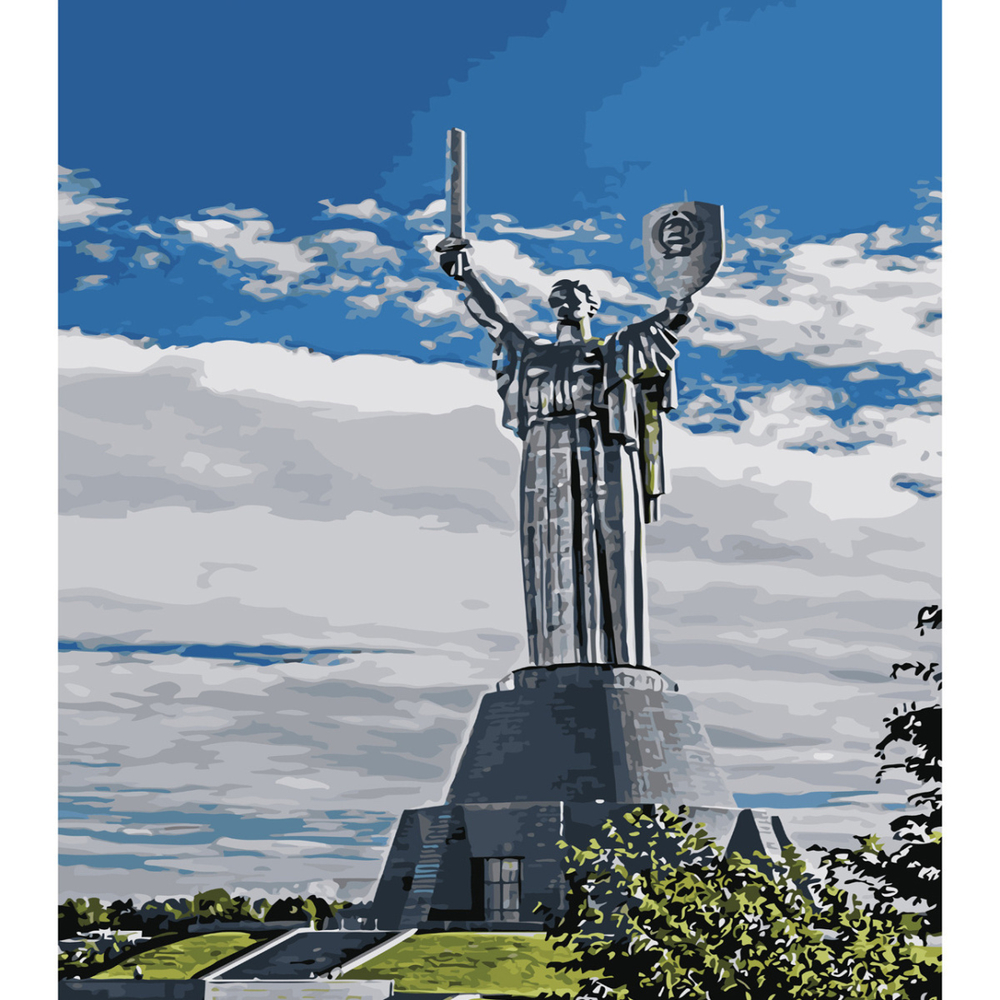 Фото, Відеоогляди картина за номерами strateg преміум батьківщина мати з лаком розміром 40х50 см sy6562