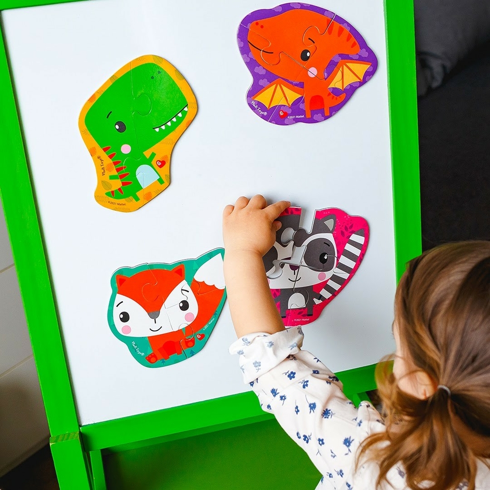 Фото, Відеоогляди магнітні бебі пазли «fisher-price. динозаврики» vt3208-16