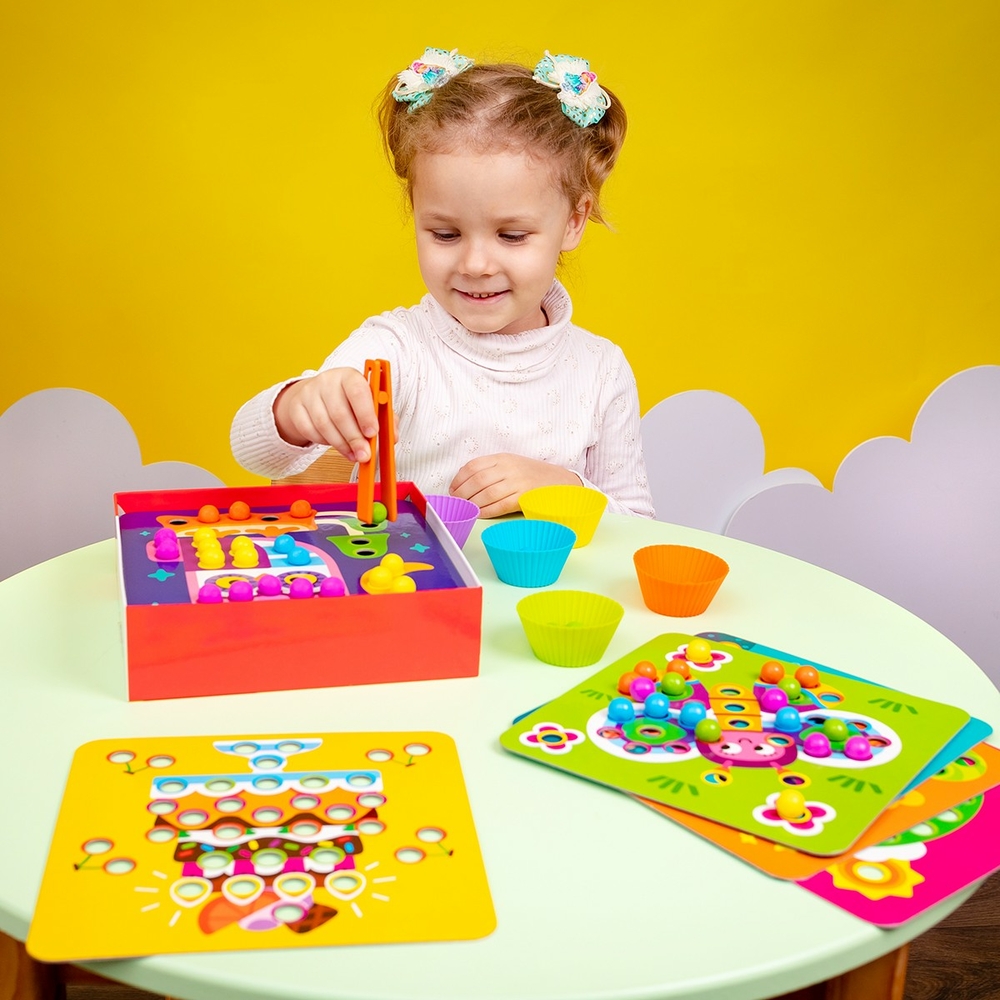 Фото, Видеообзоры мозаїка з дерев'яними кульками «доповни картинку» zb2002-08