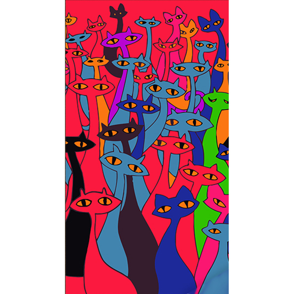 Фото, Відеоогляди картина за номерами strateg казкові кошенята розміром 50х25 см (ww226)