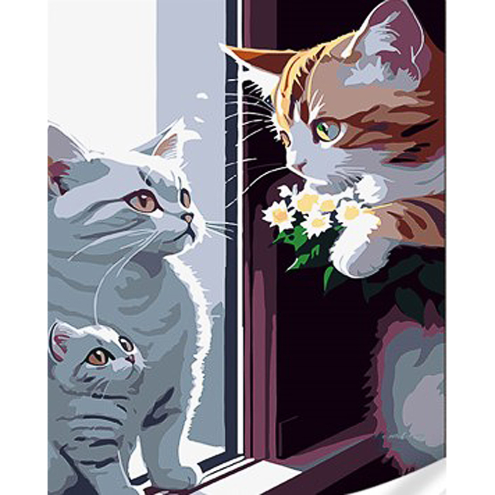 Фото, Видеообзоры картина за номерами strateg преміум неочікуваний подарунок з лаком та з рівнем розміром 30х40 см (ss1045)