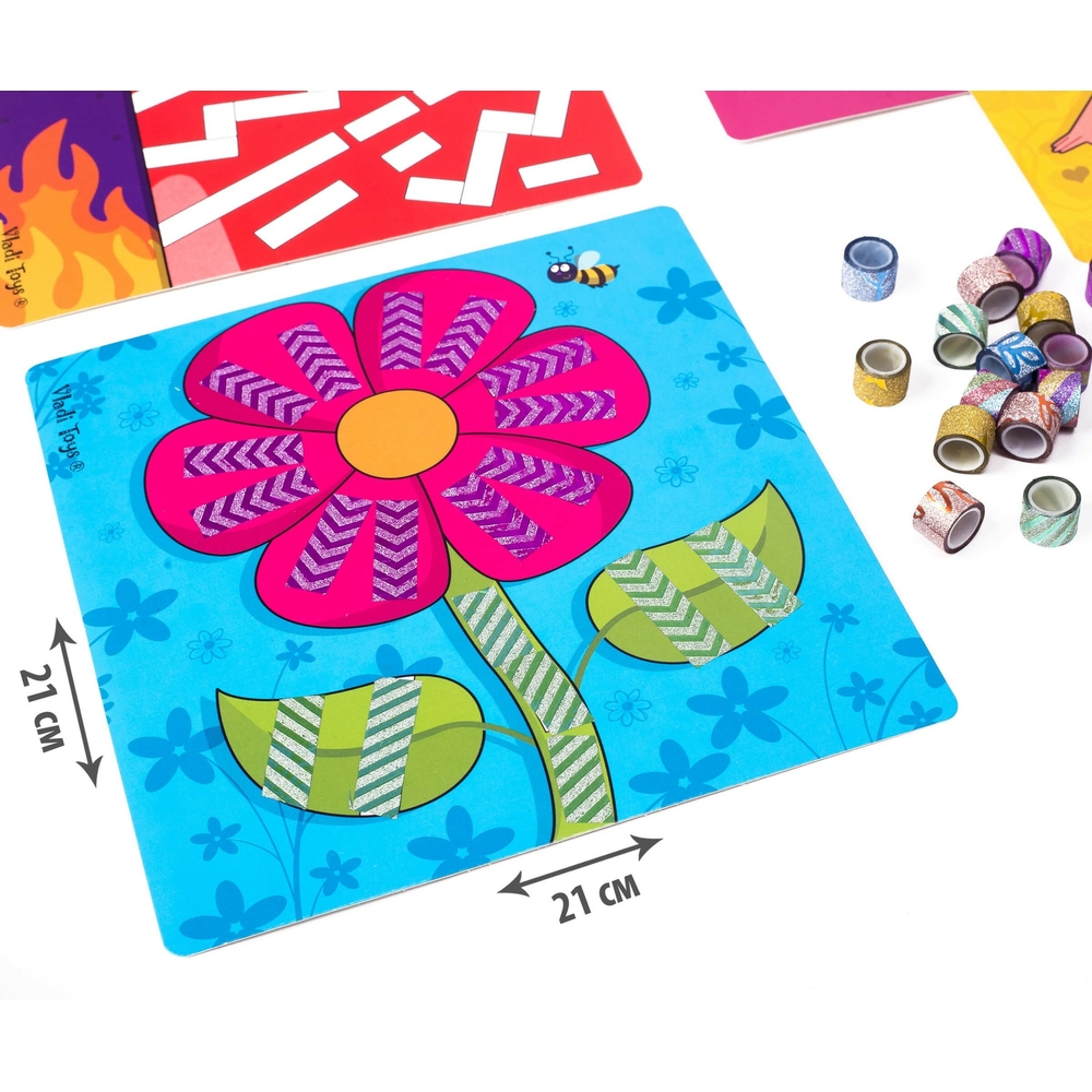 Фото, Видеообзоры набір для творчості з декоративним скотчем «sticky strips. єдиноріг» vladi toys vt4433-03