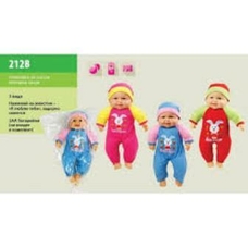 Пупс муз 212B (24шт/2) 3 вида, в пакеті 40см