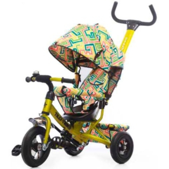 Велосипед триколісний TILLY Trike T-351-3 ЖОВТИЙ з надувними колесами / 1 /