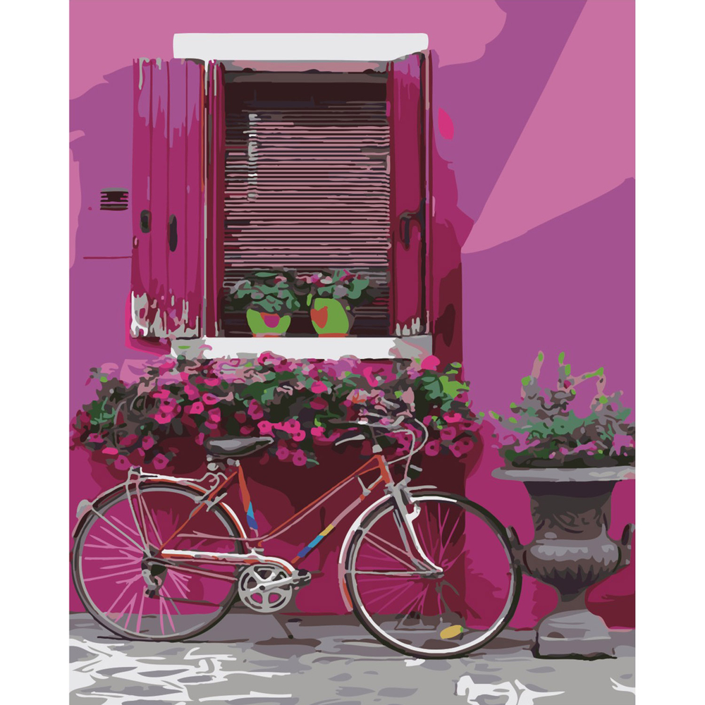 Фото, Відеоогляди картина за номерами strateg преміум вулички європи з лаком розміром 40х50 см sy6378