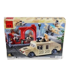 Конструктор BRICK 817 (30шт) Hummer, 323 дет, в кор-ке, 35-25-5,5 см