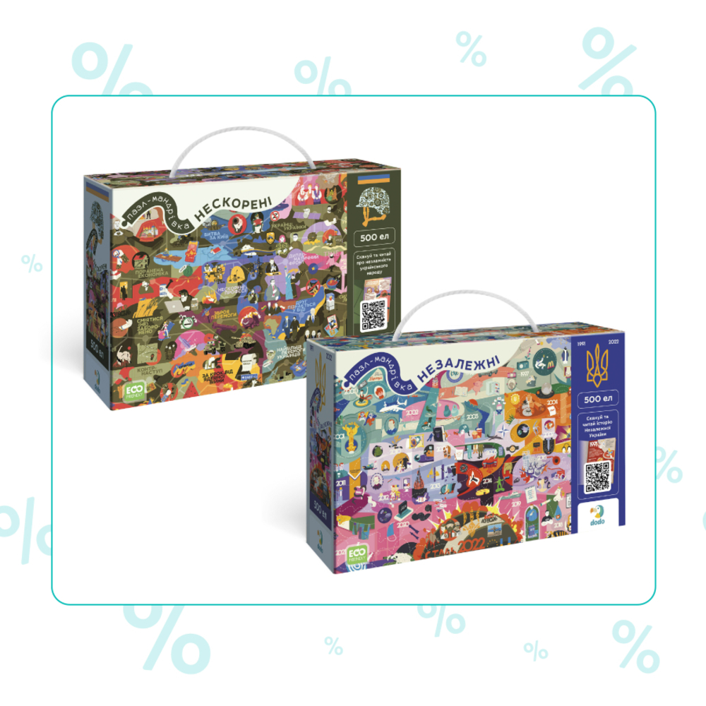 Фото, Відеоогляди набір пазлів dodo незалежні та нескорені