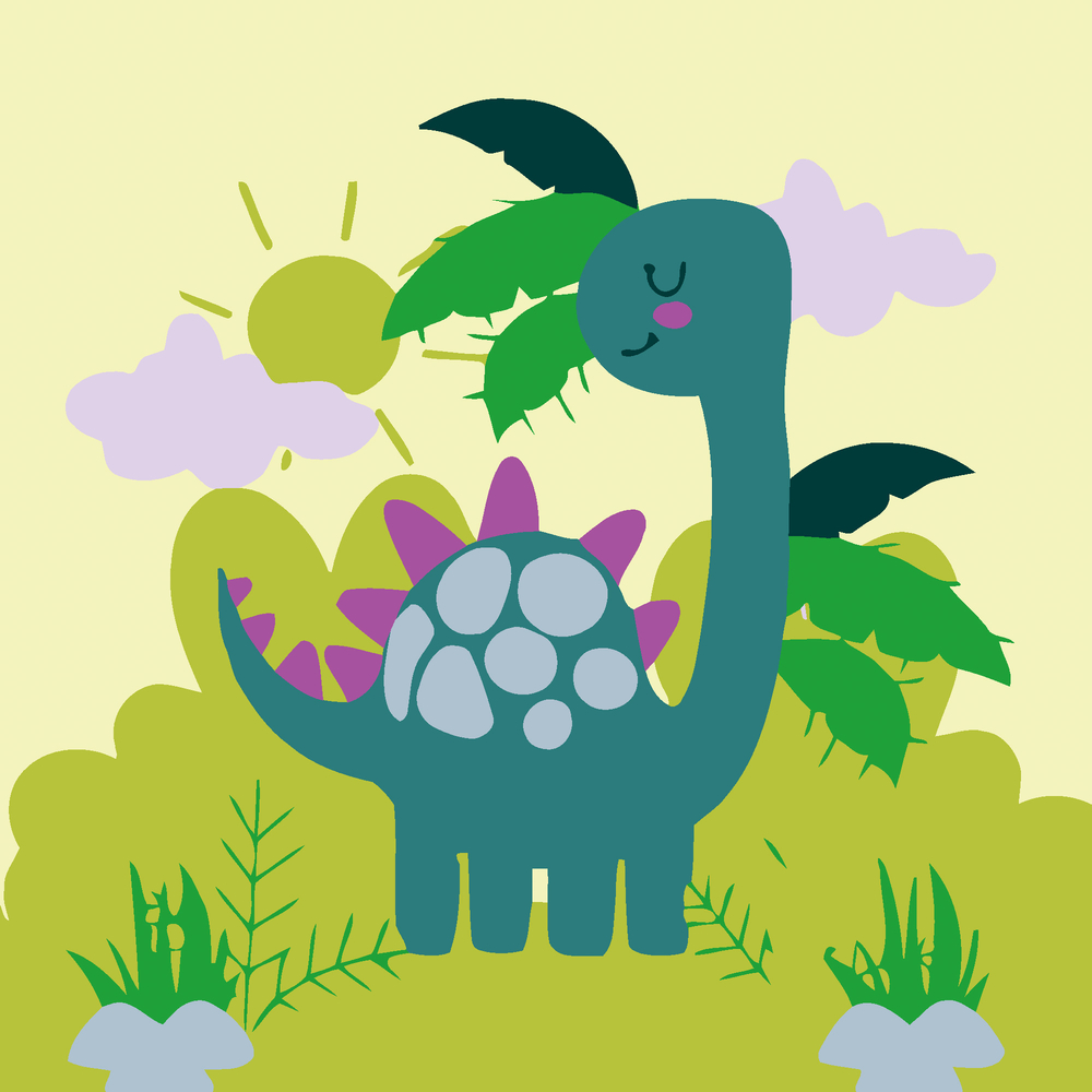 Фото, Видеообзоры картина за номерами strateg динозаврик розміром 20х20 см (hh7087)