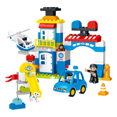 Конструктор Cogo Beginner Поліцейський відділок CGBZ6852, великі деталі, 92 шт
