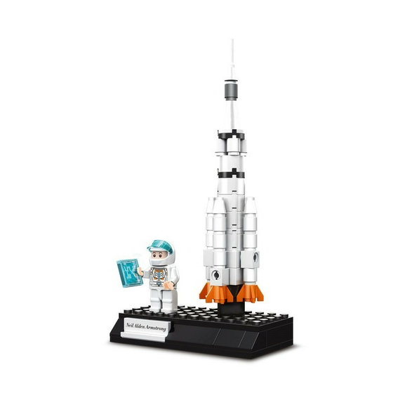Конструктор Космическая ракета 76 деталей Wange 1801