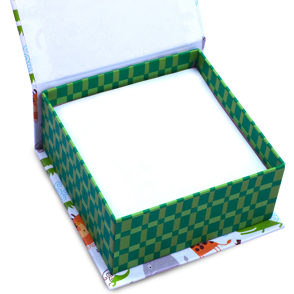 Фото, Видеообзоры картонний бокс з папером для нотаток 90х90мм vt9901-81