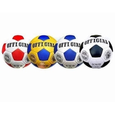 М'яч футбольний OFFICIAL 2500/20-4(50шт) розмір 4, ПУ, 4 кольори, 4 шари, 420г