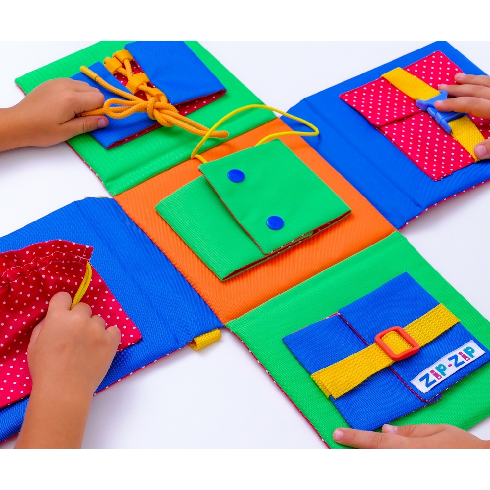 Фото, Видеообзоры бізіборд із застібками "хрестик" roter kafer rz2001-01