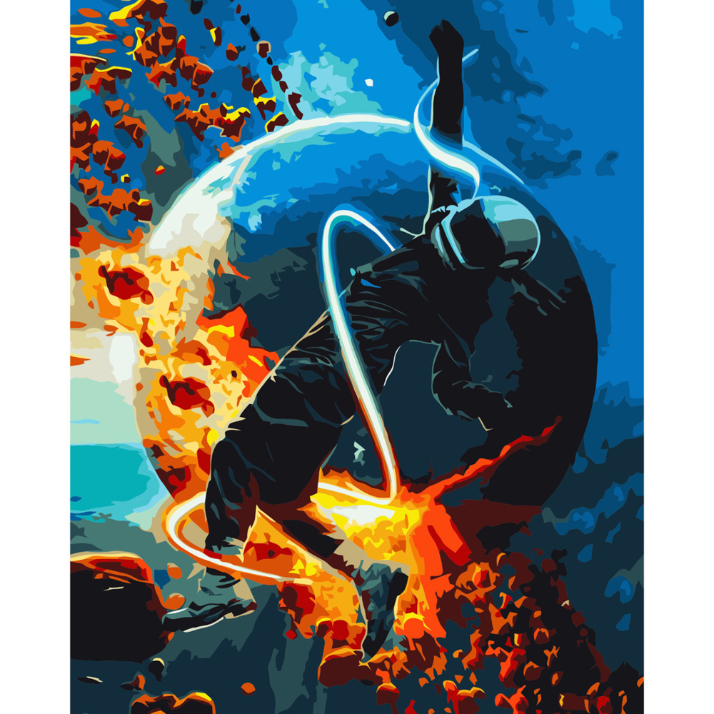 Фото, Відеоогляди картина за номерами strateg преміум космічна невагомість 2 з лаком розміром 40х50 см va-3683