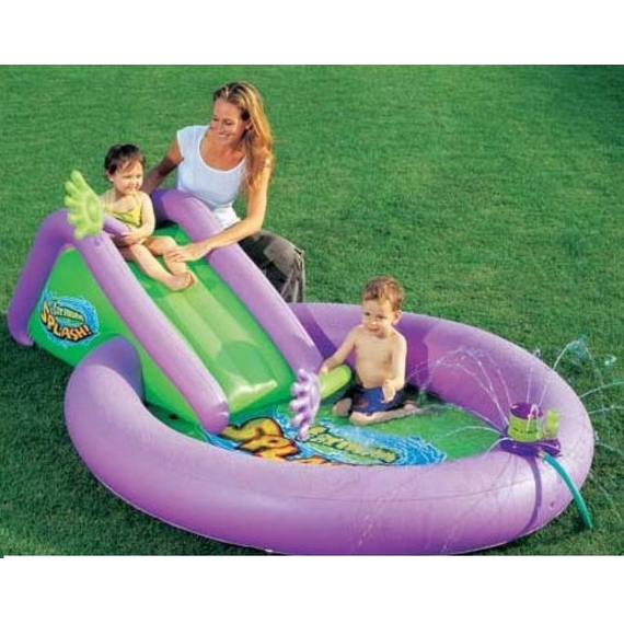 Ігровий центр 52148 (3шт) горка, установка для мыльных пузырей, 244-165-61см, в кор-ке, 59-18-20с