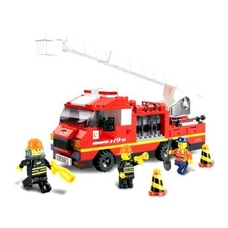 Конструктор SLUBAN M38 B0221 R (32шт) пожежна техніка, в кор-ке,