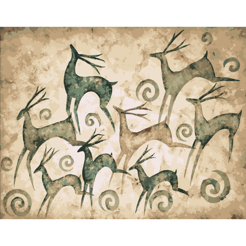 Фото, Видеообзоры картина за номерами strateg преміум наскельний малюнок з лаком розміром 40х50 см sy6604