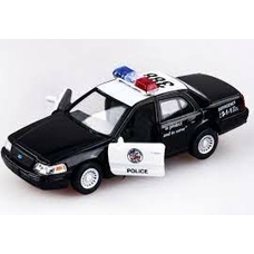 Машинка металева KINSMART KT 5327 W (96шт) інерція, 1:42 FORD CROWN VICTORIA POLICE INTERCEPTOR, в кор-ке