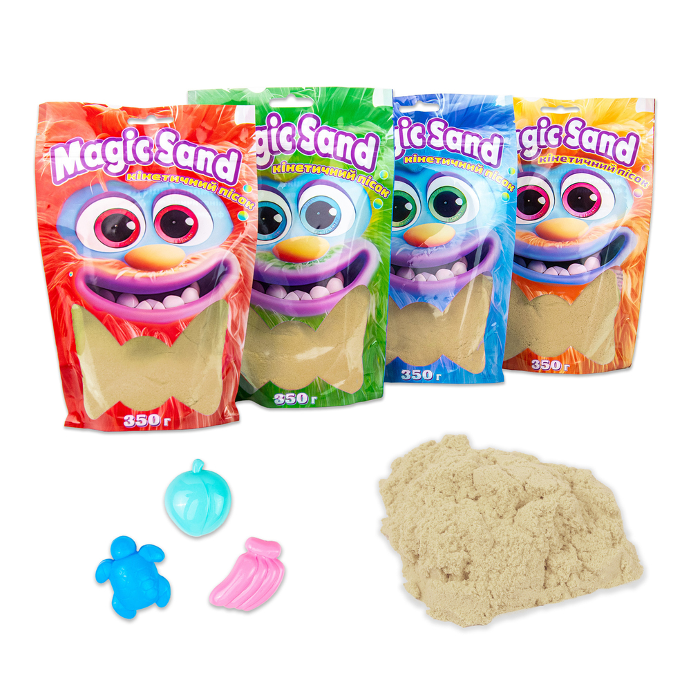 Фото, Відеоогляди кінетичний пісок strateg magic sand в пакеті 39402-1 класичний, 0,350 кг