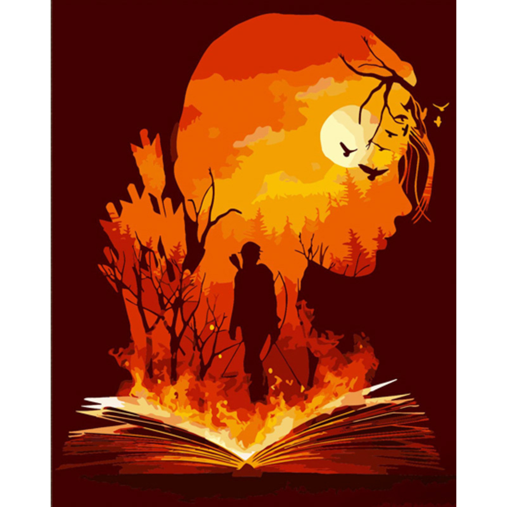 Фото, Відеоогляди картина за номерами strateg преміум палаюча історія з лаком та з рівнем розміром 40х50 см (dy420)