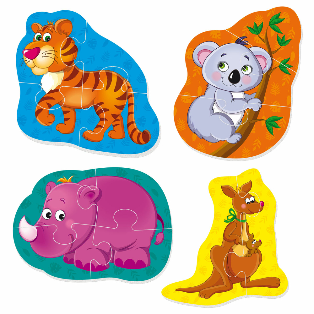 Фото, Видеообзоры гра розвиваюча vladi toys м'які бейбі пазли малюк зможе «тигреня та друзі»