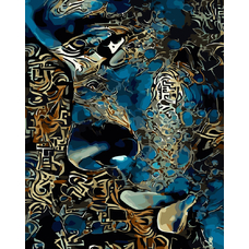 Картина за номерами Strateg ПРЕМІУМ Дівчина Фантазія з лаком розміром 40х50 см VA-3413