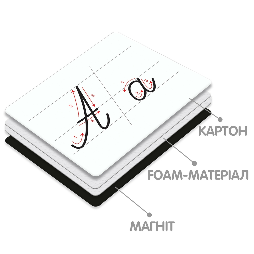 Фото, Видеообзоры набір магнітів для навчання грамоти/письма vt5555-01