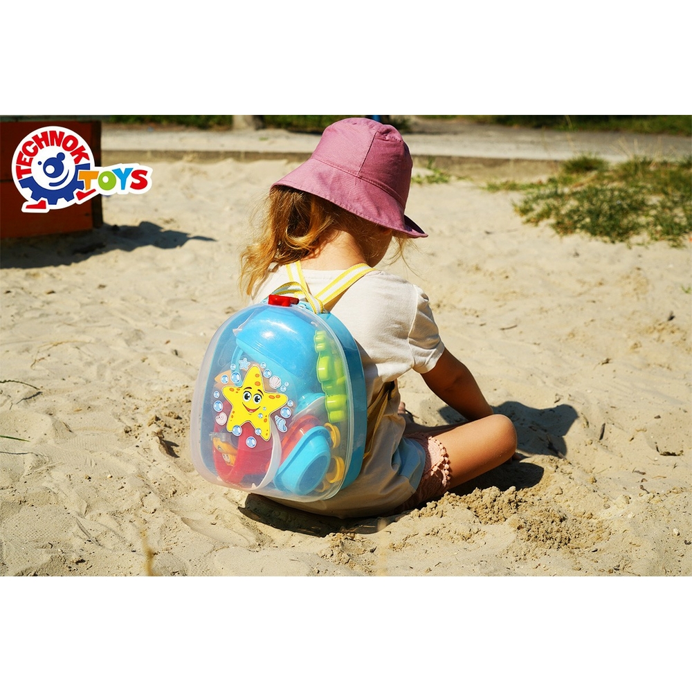 Фото, Відеоогляди іграшка "набір для гри з піском у рюкзаку технок", арт.8881