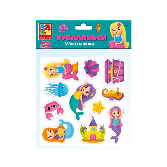 Отзывы  набір для творчості м'які наліпки «русалоньки» vladi toys vt4210-09